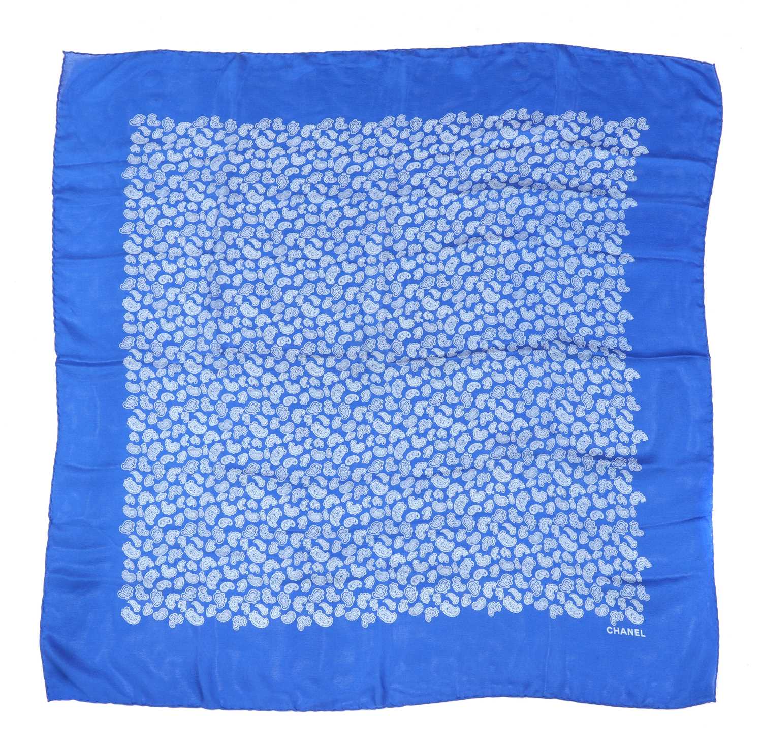 Lot 335 - A Chanel silk scarf, and three others