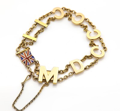 Lot 108 - An Edwardian commemorative bracelet for the Coronation of Edward VII, c.1902