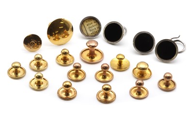 Lot 338 - A collection of dress studs