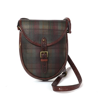 Lot 375 - A Mulberry scotchgrain saddle cross body bag