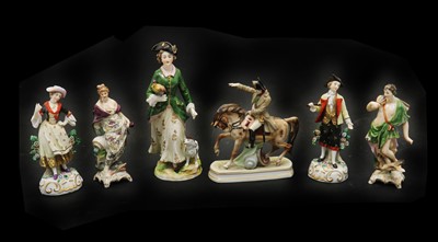 Lot 96 - A group of four Sampson porcelain figures