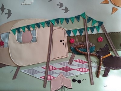 Lot 362 - A Radley 'Happy Camper' handbag, and purse