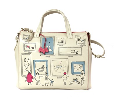 Lot 358 - A Radley 'Exhibition Road' cream leather handbag