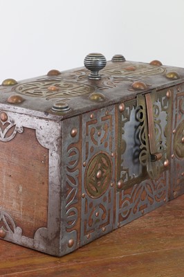 Lot 237 - A Tuareg wood and metal-mounted chest