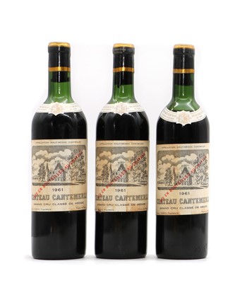 Lot 64 - Chateau Cantemerle, Haut-Medoc, 1961 (3)