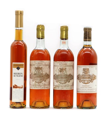Lot 263 - A selection of dessert wines comprising Chateau Filhot, 1975 (2) and two others