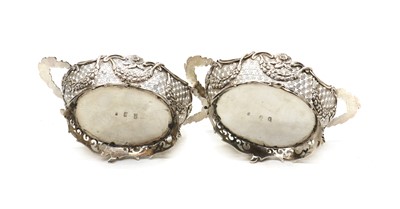 Lot 5 - A pair of pierced continental silver baskets