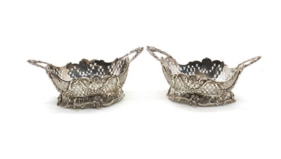 Lot 5 - A pair of pierced continental silver baskets