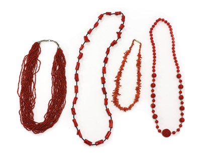 Lot 326 - Four bead necklaces