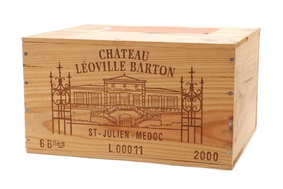 Lot 159 - Chateau Leoville Barton, 2eme Cru Classe, St Julien, 2000 (6, OWC)