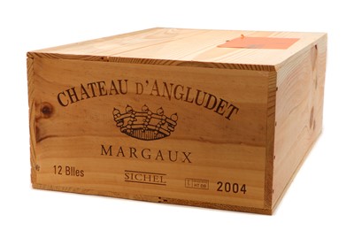 Lot 112 - Chateau d'Angludet, Margaux, 2004 (12, OWC)