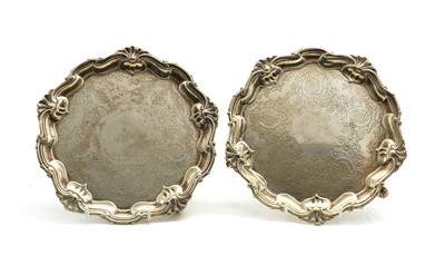Lot 31 - A pair of Edwardian silver slavers