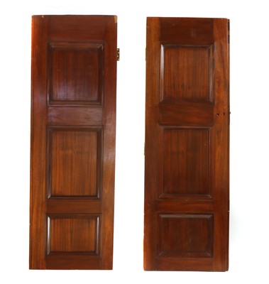 Lot 332 - A pair of solid mahogany internal doors