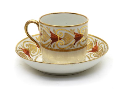 Lot 77 - An English porcelain part tea service