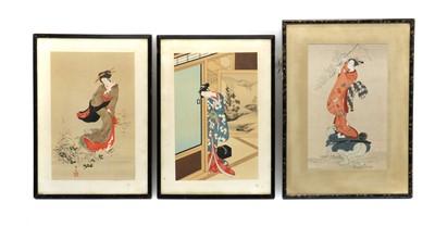 Lot 74 - A collection of seven Japanese prints