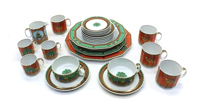 Lot 75 - A collection of Rosenthal Versace 'Le Voyage de Marco Polo' porcelain teawares