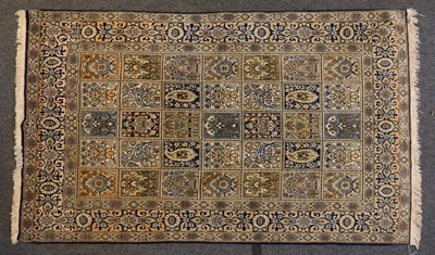 Lot 260 - A part silk Qum rug
