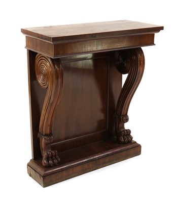 Lot 294 - A mahogany console table