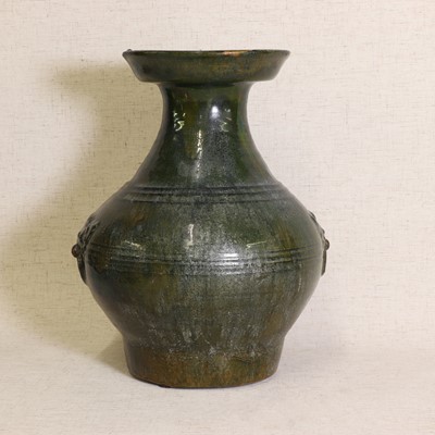 Lot 278 - A Chinese lead-glazed stoneware vase