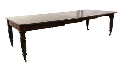 Lot 350 - A William IV mahogany extending dining table