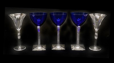 Lot 113 - A pair of Lalique Tosca wine glasses