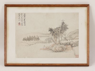 Lot 121 - Two Chinese gouache paintings