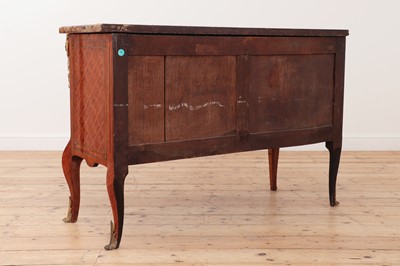 Lot 12 - A transitional kingwood, tulipwood and marquetry commode