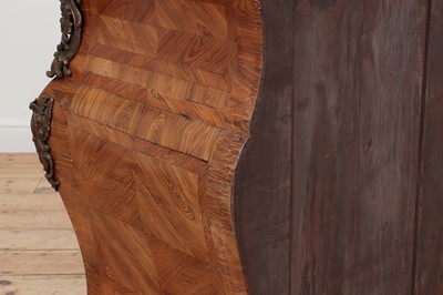 Lot 653 - A Louis XV kingwood bombé commode