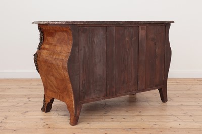 Lot 653 - A Louis XV kingwood bombé commode