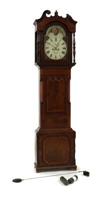 Lot 277 - An eight-day mahogany longcase clock