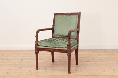 Lot 181 - A Louis Philippe mahogany fauteuil