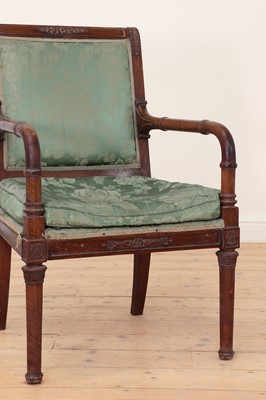 Lot 181 - A Louis Philippe mahogany fauteuil