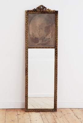Lot 176 - A carved giltwood wall mirror