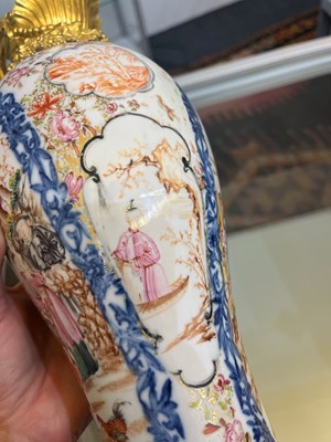 Lot 175 - A famille rose export porcelain ewer