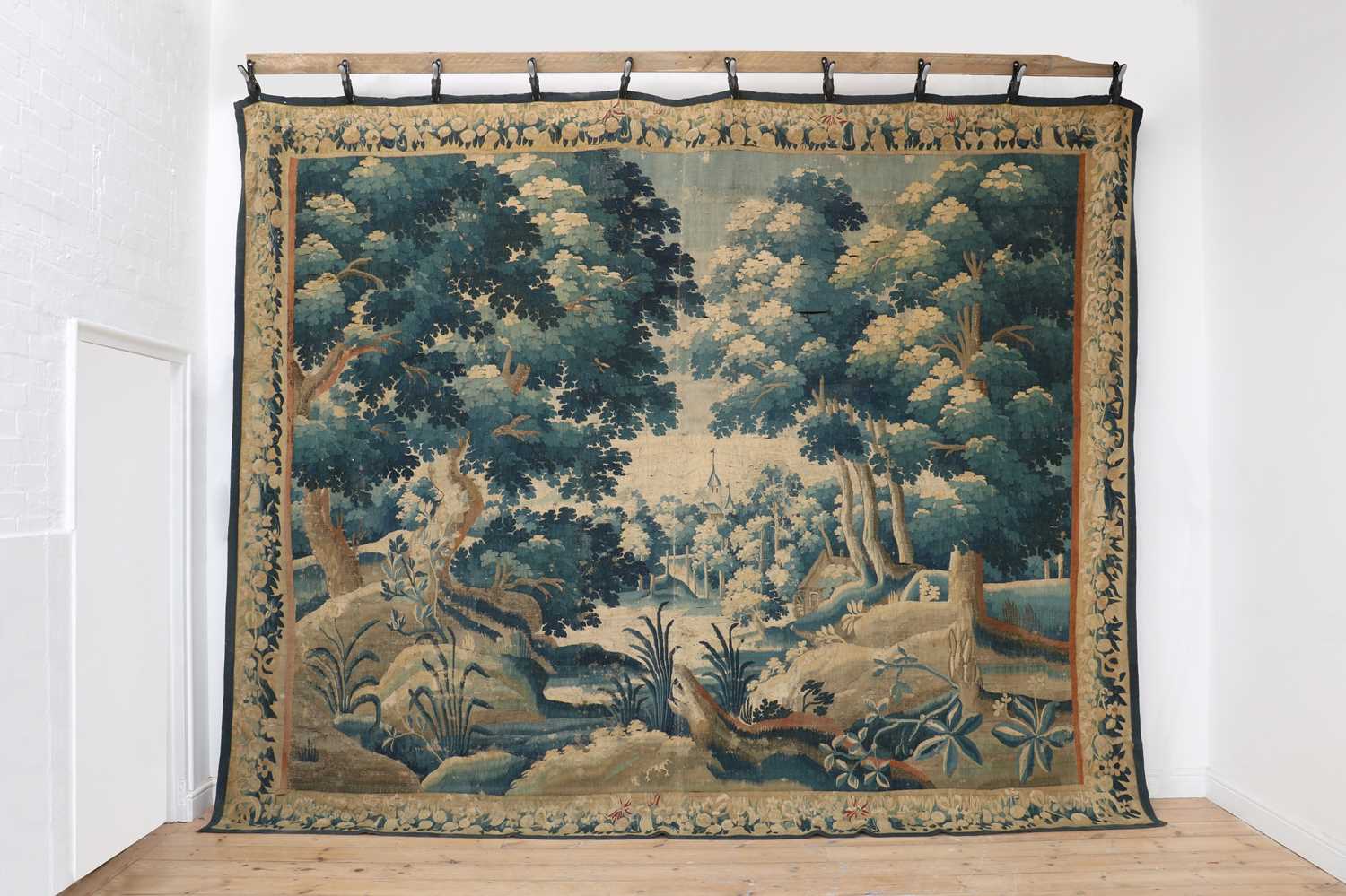 Lot 168 - A Flemish Oudenaarde verdure tapestry