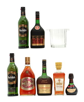 Lot 106 - A quantity of mixed whiskies, wine and spirits
