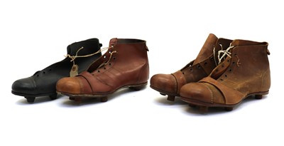 Lot 172 - A pair of Alex James leather football boots