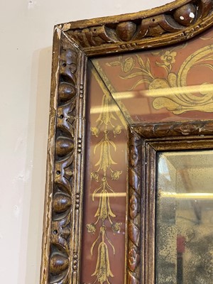 Lot 263 - A giltwood and painted pier mirror