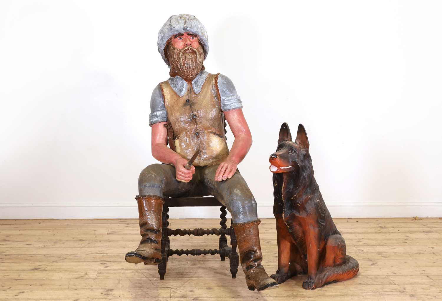 Lot 151 - A life-sized model of Davy Crockett