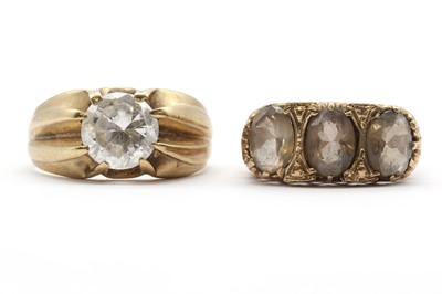Lot 280 - Two 9ct gold rings