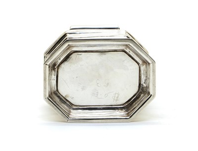 Lot 10 - A George I style silver casket box