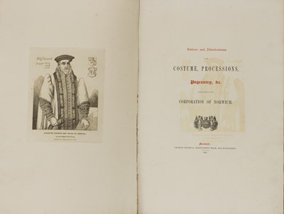 Lot 184 - Notices and Illustrations of the Costume