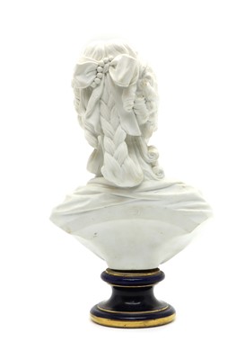 Lot 78 - A Sevres porcelain Parian ware bust of Marie Antoinette