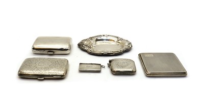 Lot 40 - A collection of silver cigarette cases
