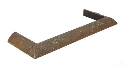 Lot 306A - An Arts and Crafts embossed copper fire surround