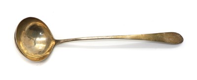 Lot 25 - A George III Scottish silver ladle
