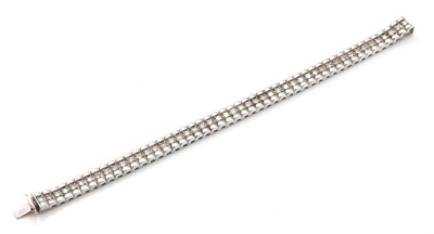 Lot 448 - A diamond set bracelet