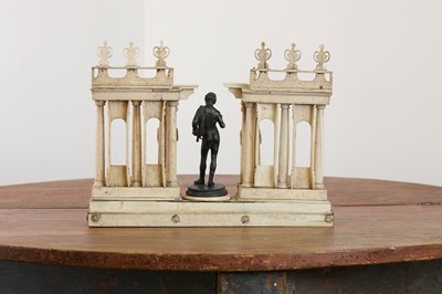 Lot 482 - A Napoleonic prisoner-of-war model of a temple