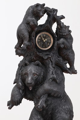 Lot 255 - A large floor-standing Black Forest clock