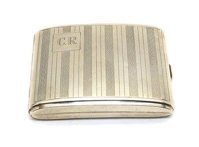 Lot 50 - A sterling silver cigarette case